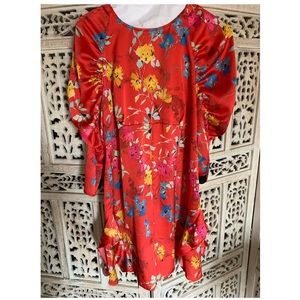 Zara Floral Runched Romper